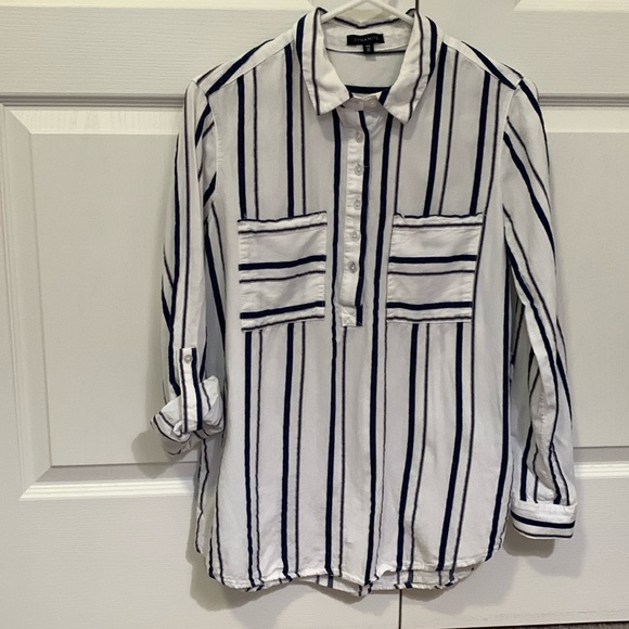 Dynamite | Navy Blue and white shirt (S) - Picture 2 of 11